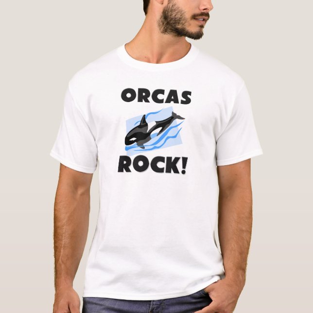 Schwertwal-Felsen T-Shirt (Vorderseite)