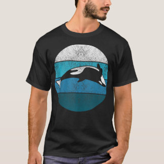 Schwertwal Killer Whale Retro Geschenk Meereskreat T-Shirt