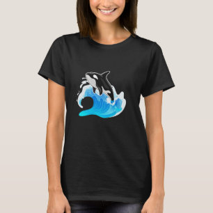 Schwertwal Meer Ozean Welle T-Shirt