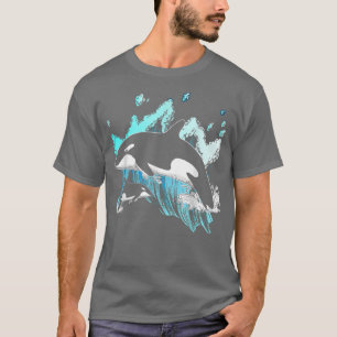 Schwertwal Ozeanliebhaber-Geschenkidee Männer Jung T-Shirt