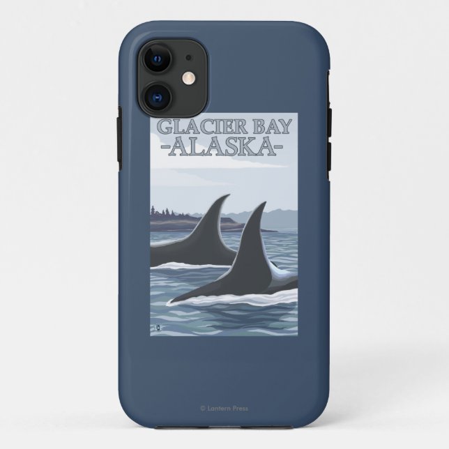 Schwertwal-Wale #1 - Glacier Bay, Alaska Case-Mate iPhone Hülle (Rückseite)
