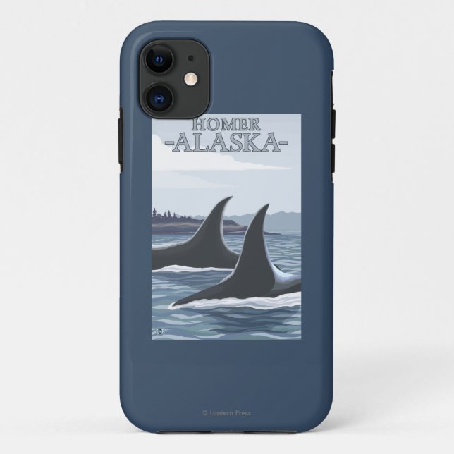 Schwertwal-Wale #1 - Homer, Alaska Case-Mate iPhone Hülle (Rückseite)