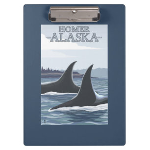 Schwertwal-Wale #1 - Homer, Alaska Klemmbrett