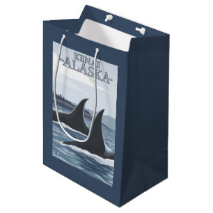 Schwertwal-Wale #1 - Kenai, Alaska Mittlere Geschenktüte