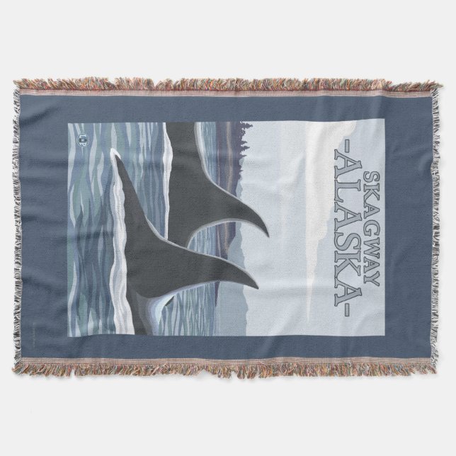 Schwertwal-Wale #1 - Skagway, Alaska Decke (Vorderseite)