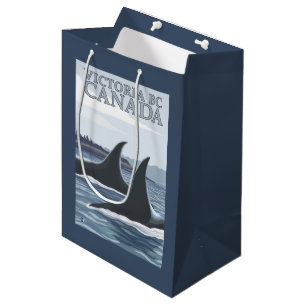 Schwertwal-Wale #1 - Victoria, BC Kanada Mittlere Geschenktüte