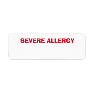 Schwerwiegende Allergie, Besorgnis