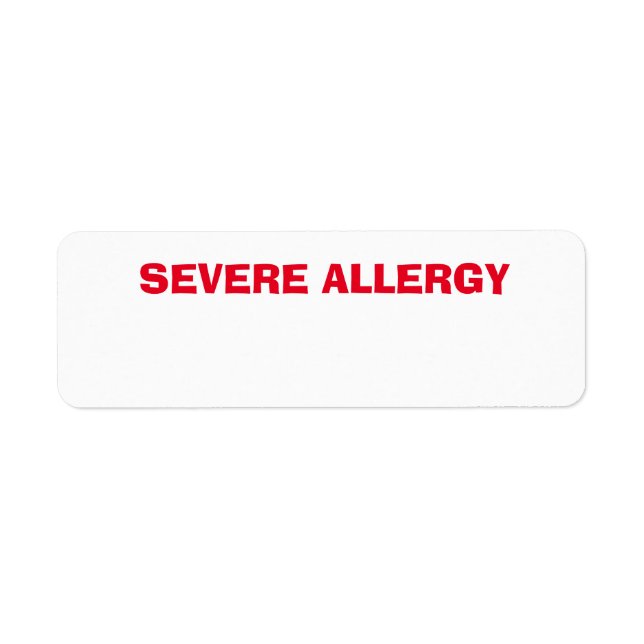 Schwerwiegende Allergie, Besorgnis (Vorne)