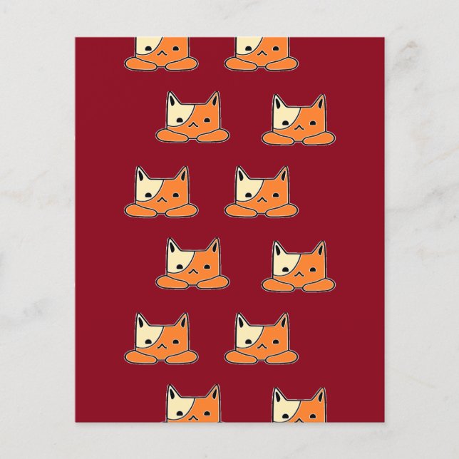 Schwerwiegende Katzen auf braun (Vorderseite)
