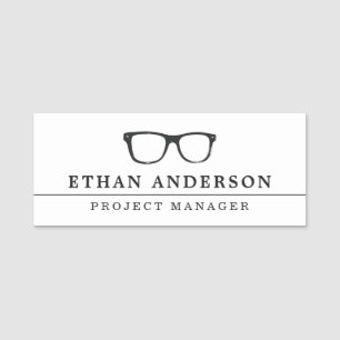 Schwerwiegende Spektakel Funny Custom Namensschild