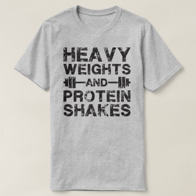 Schwerwiegende und Protein-Shakes - Gymnastik T-Shirt (Design vorne)