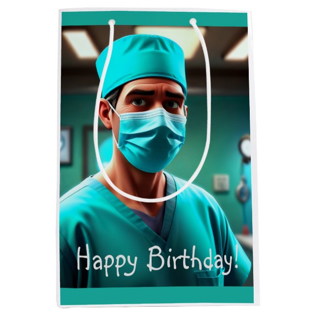 Schwerwiegender Chirurg Mittlere Geschenktüte (Vorderseite)