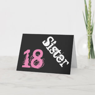 Der 18 Geburtstag Der Schwester Karten Zazzle.at