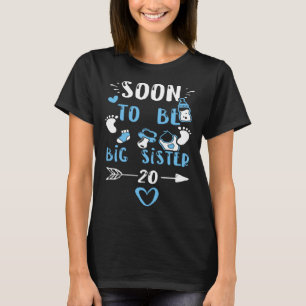 Schwester bald groß Schwester 20 Baby Boy Redewend T-Shirt
