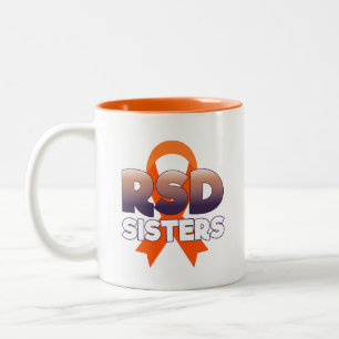 Schwester-Band-Tasse RSD Vogel-RSD Zweifarbige Tasse