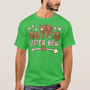 Schwester Bär 5 Cuben-Shirt für Frauen, Schwester T-Shirt