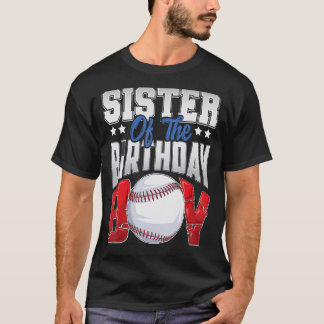 Schwester Baseball Geburtstagsjunge Familie Baller T-Shirt