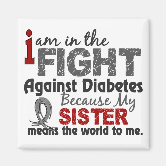 Schwester bedeutet für mich Diabetes Magnet (Vorne)