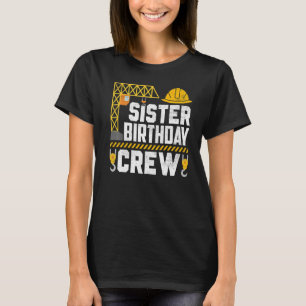 Schwester Birthday Crew - BauBirthday Party T-Shirt
