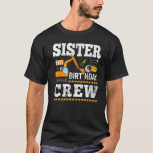 Schwester Birthday Crew - BauBirthday Party T-Shirt