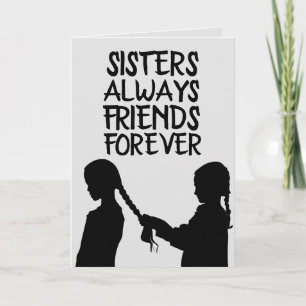SCHWESTER BIRTHDAY FREUND GREETING CARDS KARTE