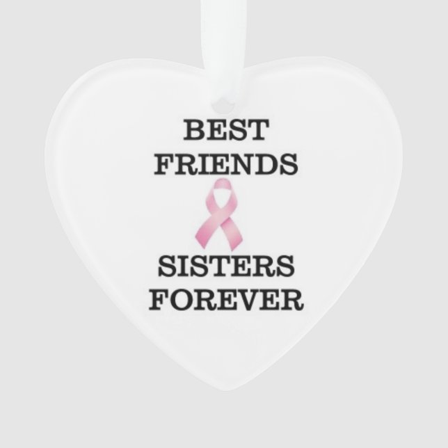 Schwester-Brustkrebs-Verzierung Ornament (Vorderseite)