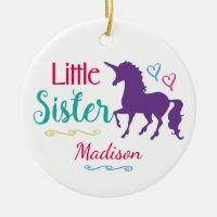 Schwester-buntes Einhorn-kleine