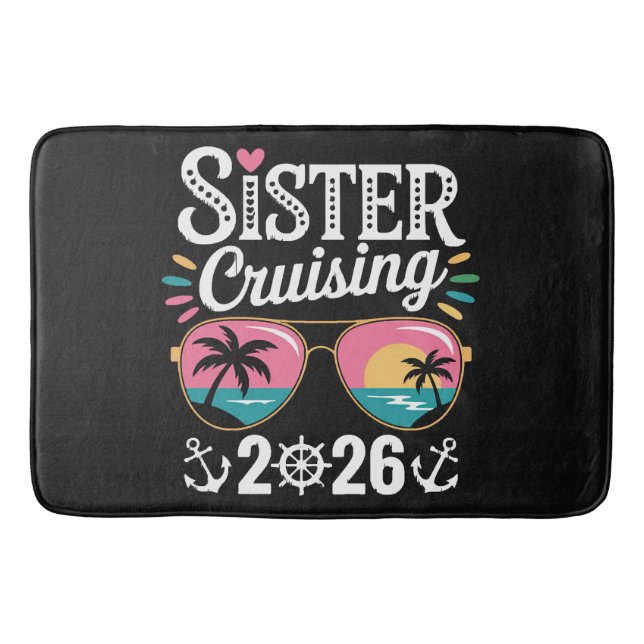 Schwester Cruising 2026 Badematte (Vorderseite)