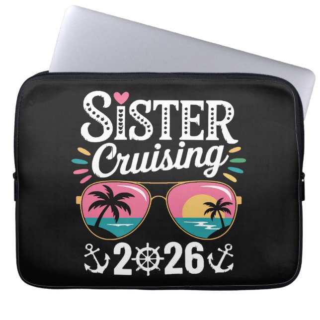 Schwester Cruising 2026 Laptopschutzhülle (Vorderseite)