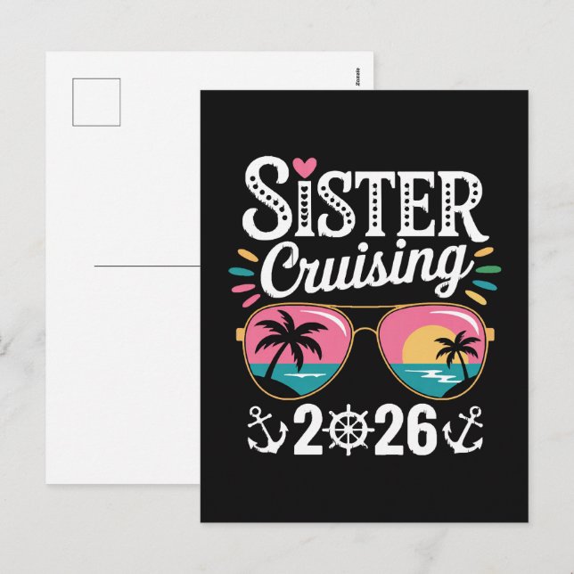 Schwester Curising 2026 Feiertagspostkarte (Vorne/Hinten)