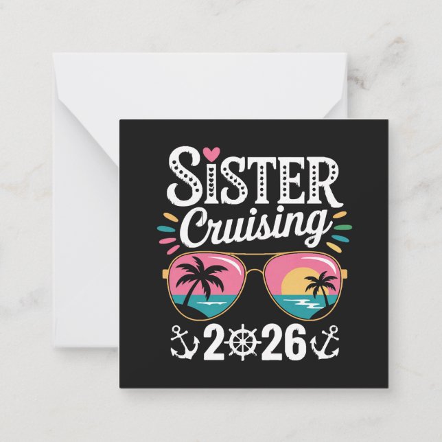Schwester Curising 2026 Mitteilungskarte (Rückseite)