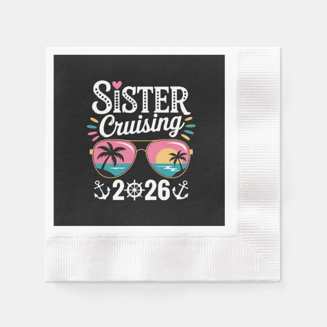 Schwester Curising 2026 Serviette (Vorderseite)