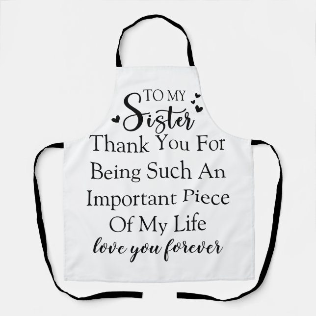 Schwester Dankbarkeit danke, dass du in meinem Leb Schürze (Vorderseite)