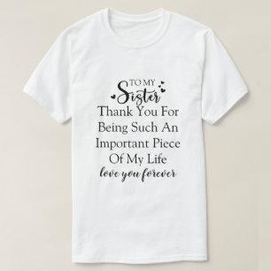 Schwester Dankbarkeit danke, dass du in meinem Leb T-Shirt