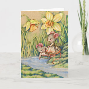 Schwester Dearest - Niedliche Maus Art Card Karte