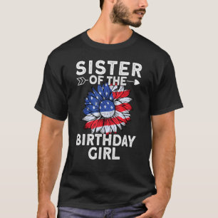 Schwester der amerikanischen Liebe "Birthday Girl T-Shirt