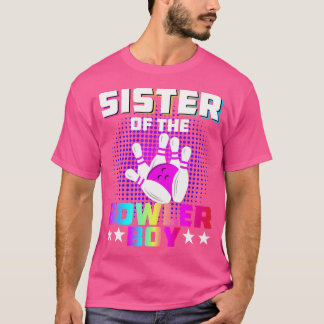 Schwester der Bowler Boy Matching Family Bowling B T-Shirt