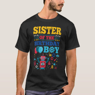 Schwester der Boy Robot Matching Family P T-Shirt