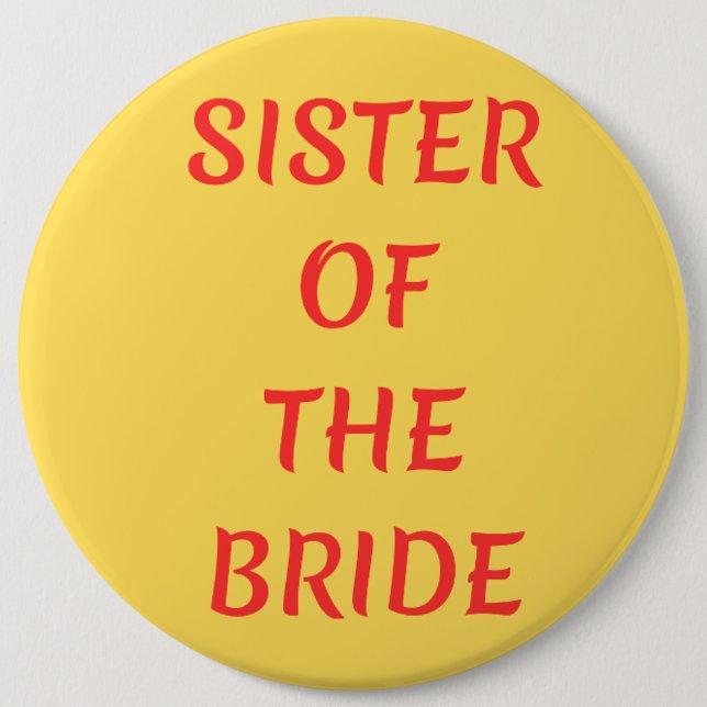 Schwester der Braut Button (Vorderseite)