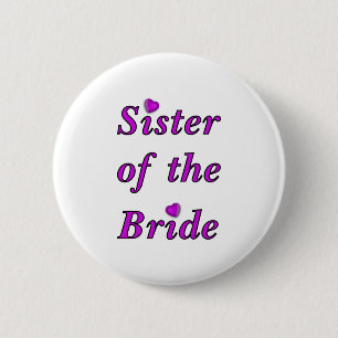 Schwester der Braut-einfach Liebe Button