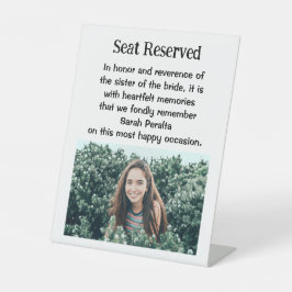 Schwester der Braut Gedenkstätte Plaque Sign Sockelschild