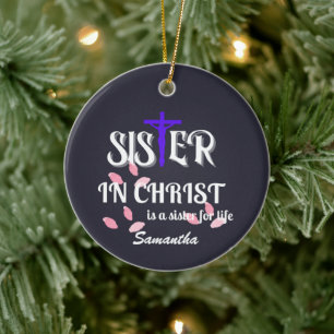 Schwester der Christlichen Schrift Christi Keramik Ornament