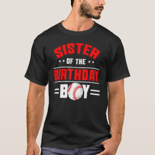 Schwester der Geburtstagsfamilie Boy Baseball T-Shirt