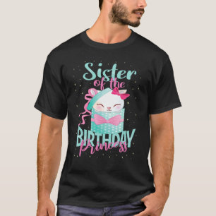 Schwester der Geburtstagsprinzessin Katzenmädchen T-Shirt
