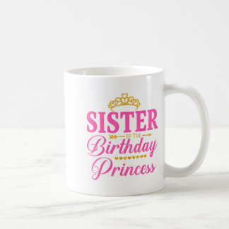 Schwester der Geburtstagsprinzessin Mädchenparty Kaffeetasse