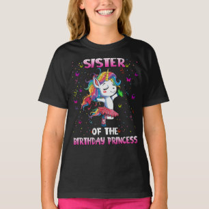 Schwester der GeburtstagsPrinzessin Unicorn T-Shirt