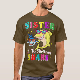 Schwester der Hai Geburtstagsfamilie Littl T-Shirt