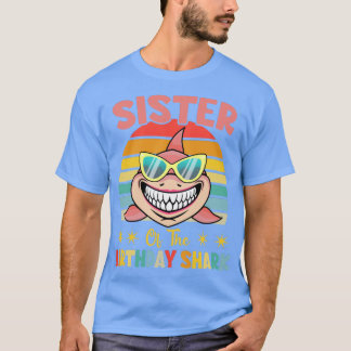 Schwester der Hai Geburtstagsfamilie Littl T-Shirt