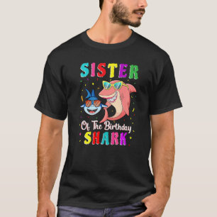 Schwester der Hai Geburtstagsfamilie Littl T-Shirt