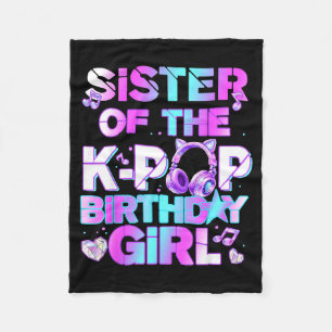 Schwester der K-Pop-Birthday-Girls Koreanische Mus Fleecedecke